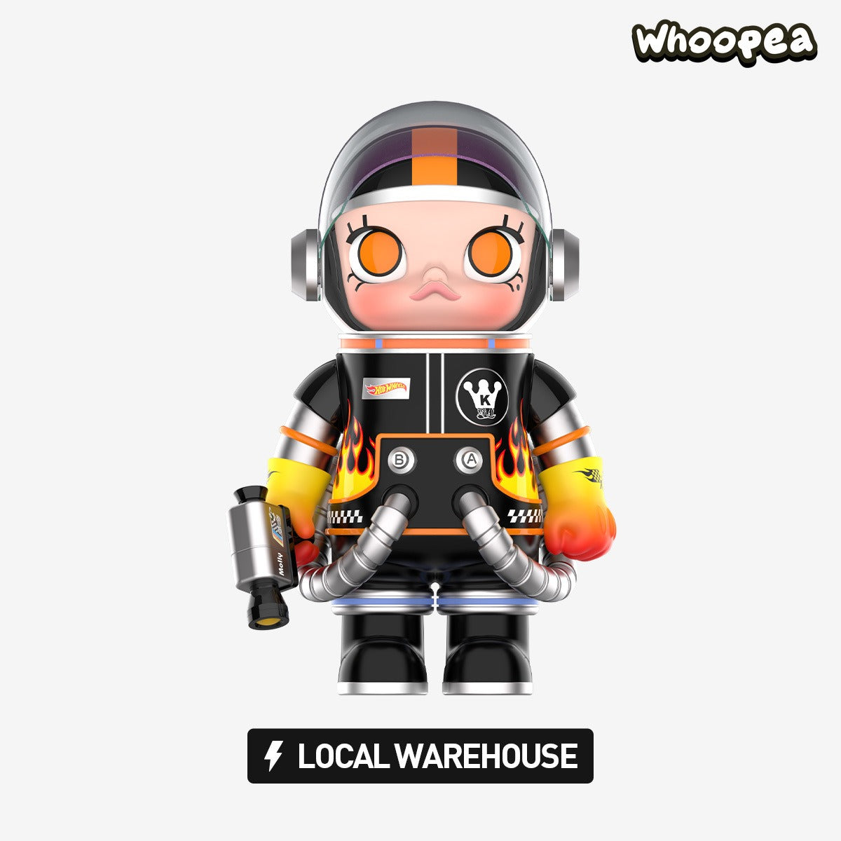 POP MART MEGA SPACE MOLLY 400% HOT WHEELS Series Figure - Image 5