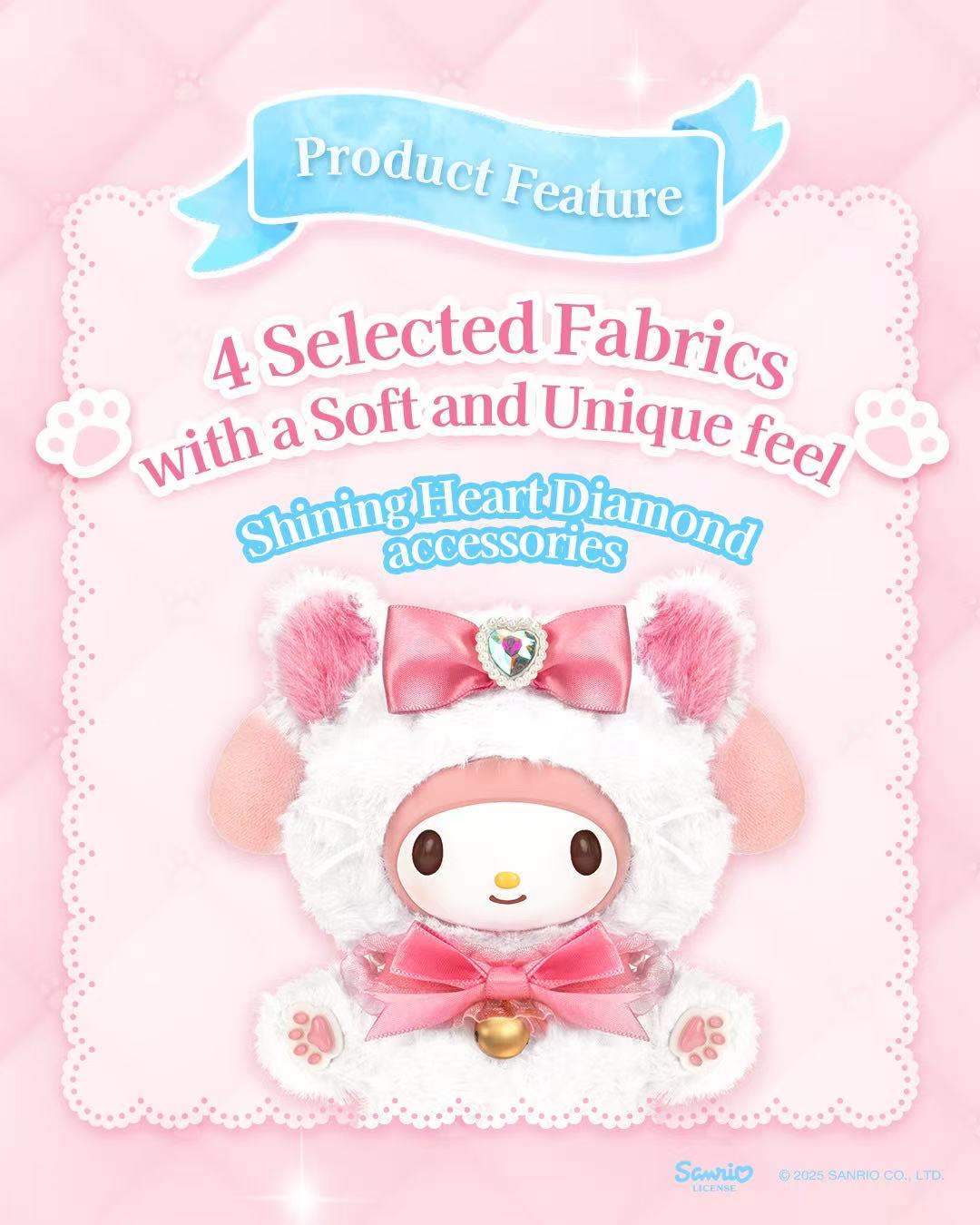 MINISO SANRI0 Characters Shining Meow Group Series Plush Relaxing Toy Blind Box - Image 3