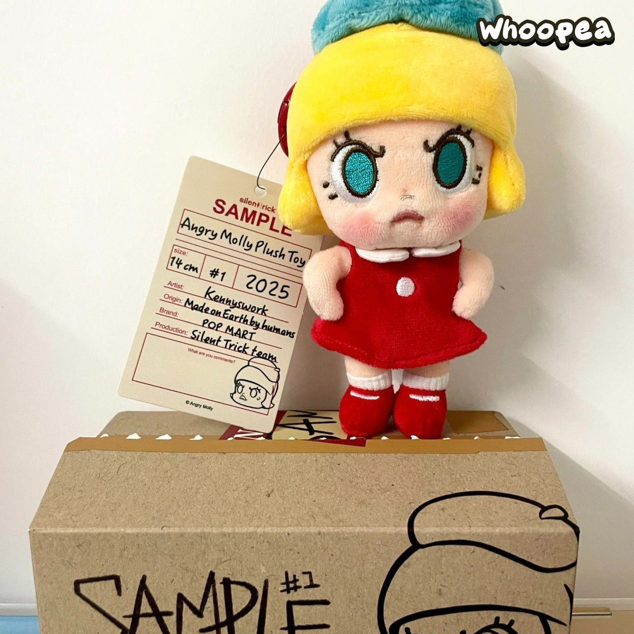 POPMART Angry MOLLY 2025 PTS Exhibition Limited Edition Vinyl Plush Pendant - Image 4