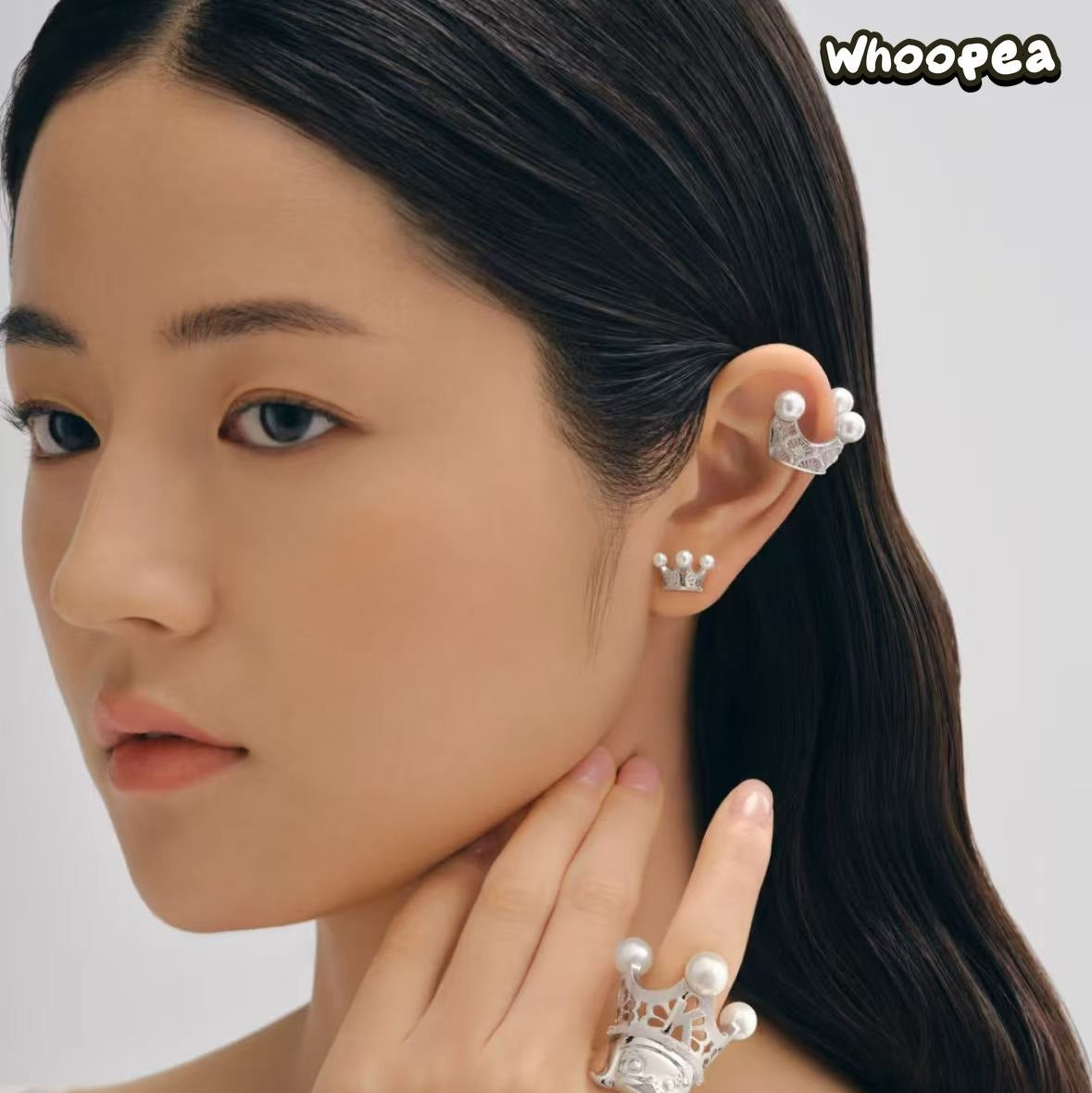 POPOP Jewelry ROYAL MOLLY YUEQI QI Series Crown Ear Cuff - Image 2