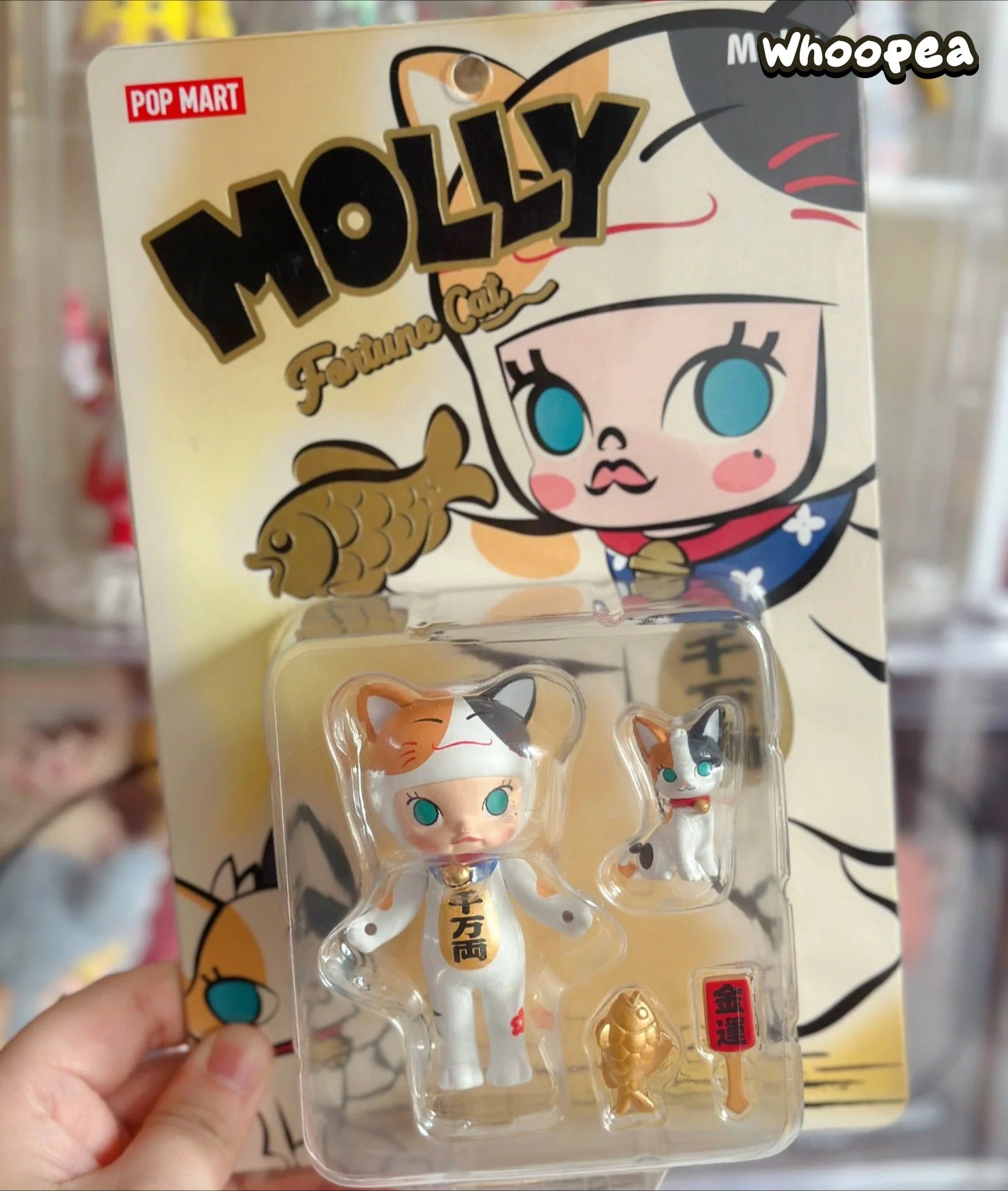 POP MART Molly Lucky Cat Figurine Hanging Card - Image 4