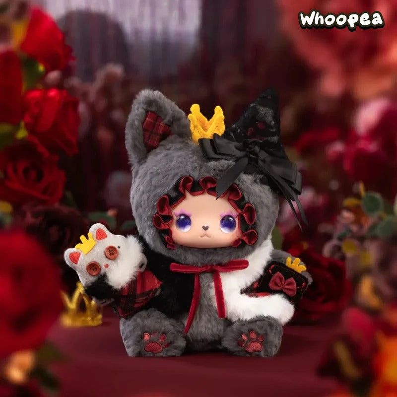 Pleasant Goat and Big Big Wolf x Lucky Emma Limited Edition Grey and Red Collaboration Plush Doll - Image 4