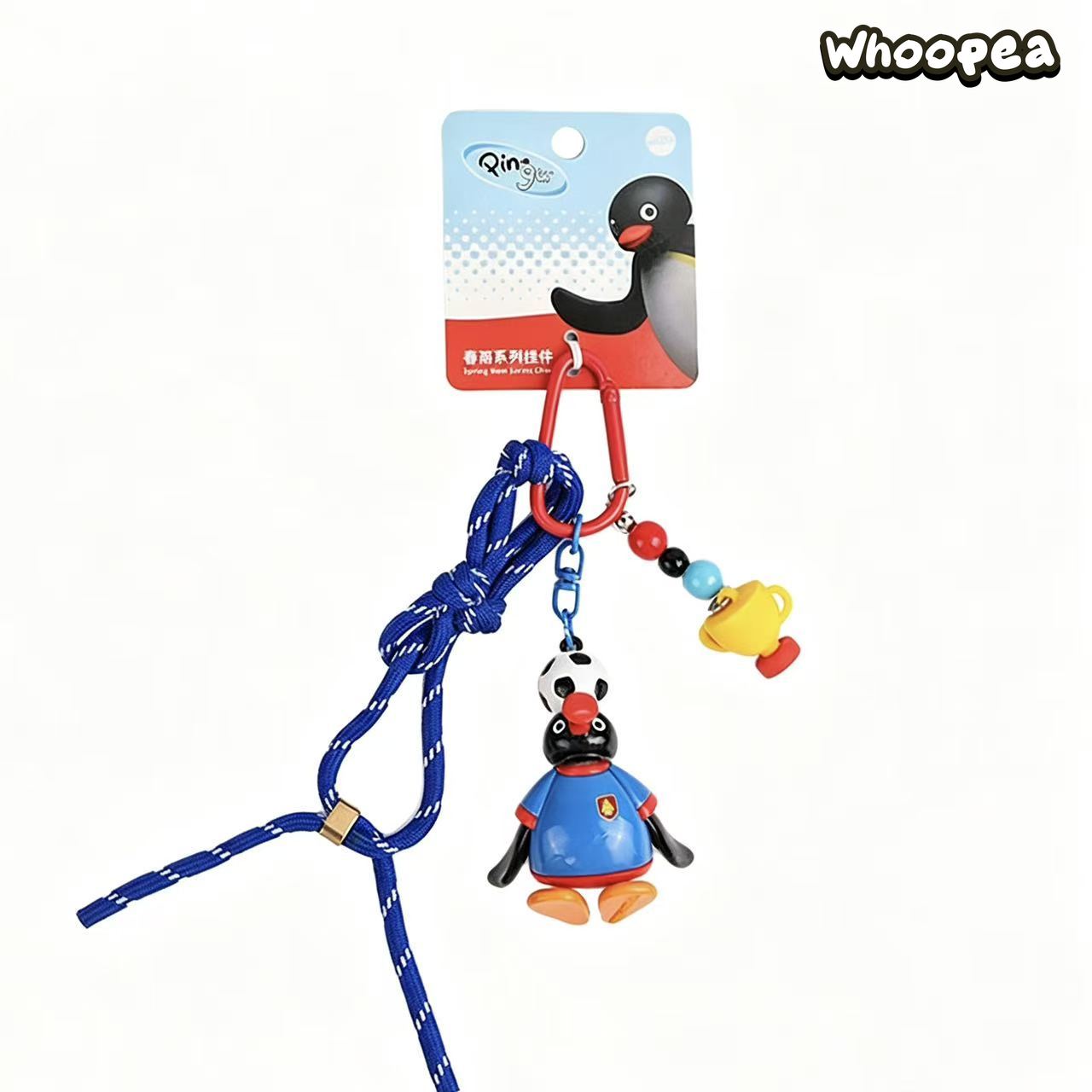 Pingu Football Passion Series Vinyl Pendant Key Chain
