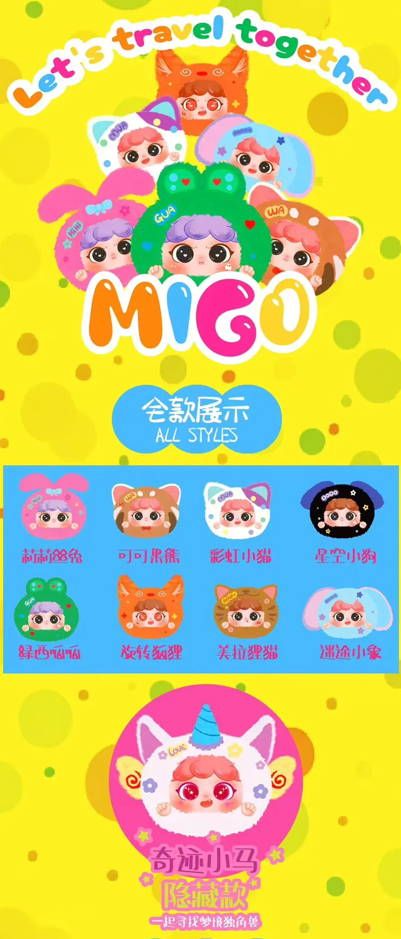 MIGO Let's Travel Together Plush Dolls, Blind Box - Image 2
