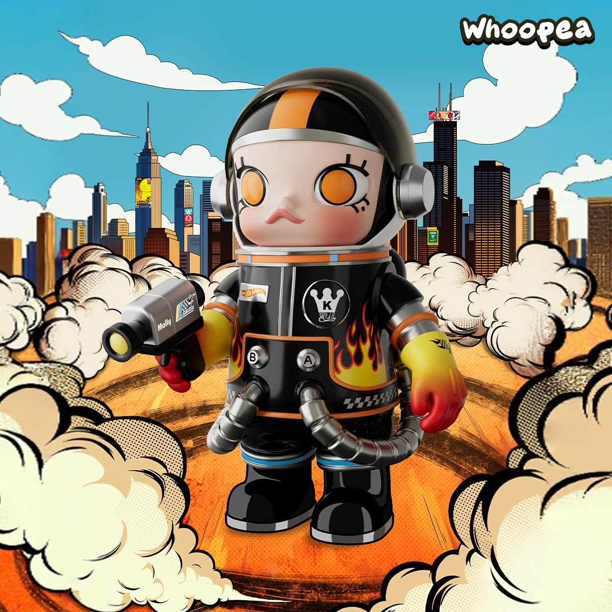 POP MART MEGA SPACE MOLLY 400% HOT WHEELS Series Figure - Image 3