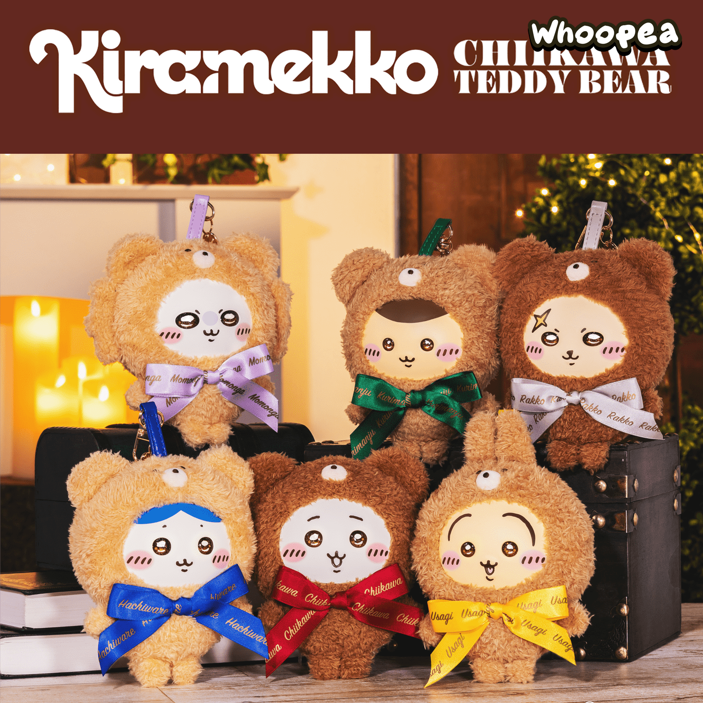 Chiikawa Teddy Bear Plush Pendant Key chain