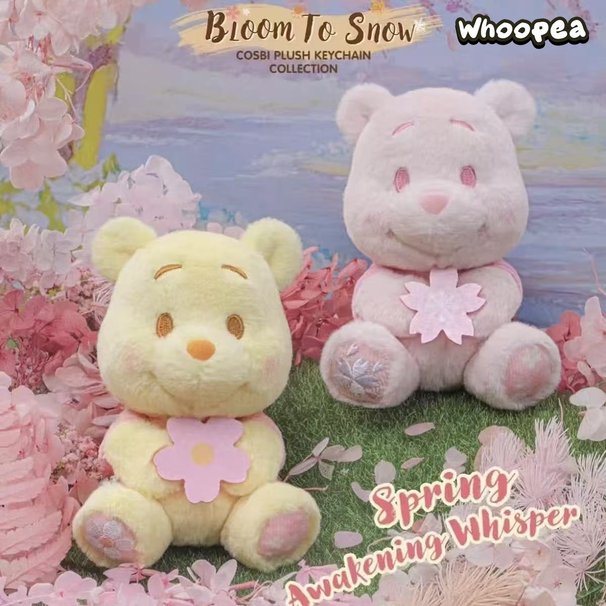 DSN Winnie the Pooh Bloom To Snow Series Cosbi Plush Keychain Collection Blind Box