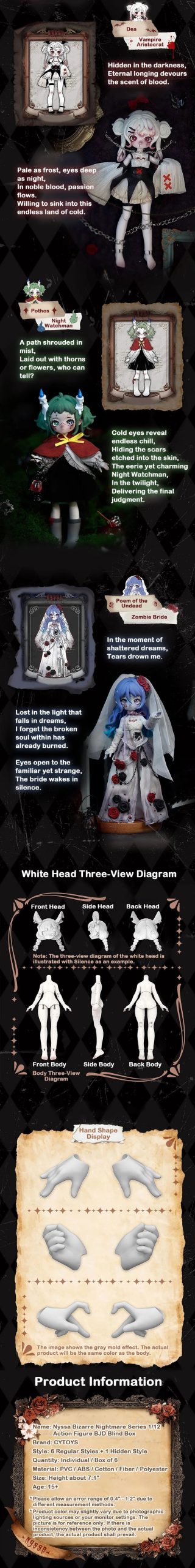 Nyssa Bizarre Nightmare Series 1/12 Action Figure BJD Blind Box - Image 3