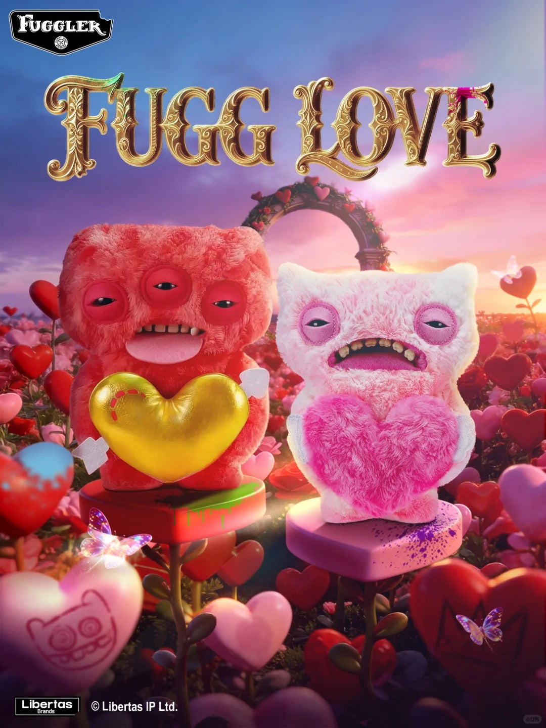 Fuggler FUGG LOVE Series Plush Doll Valentine's Day Limited Edition - Image 2