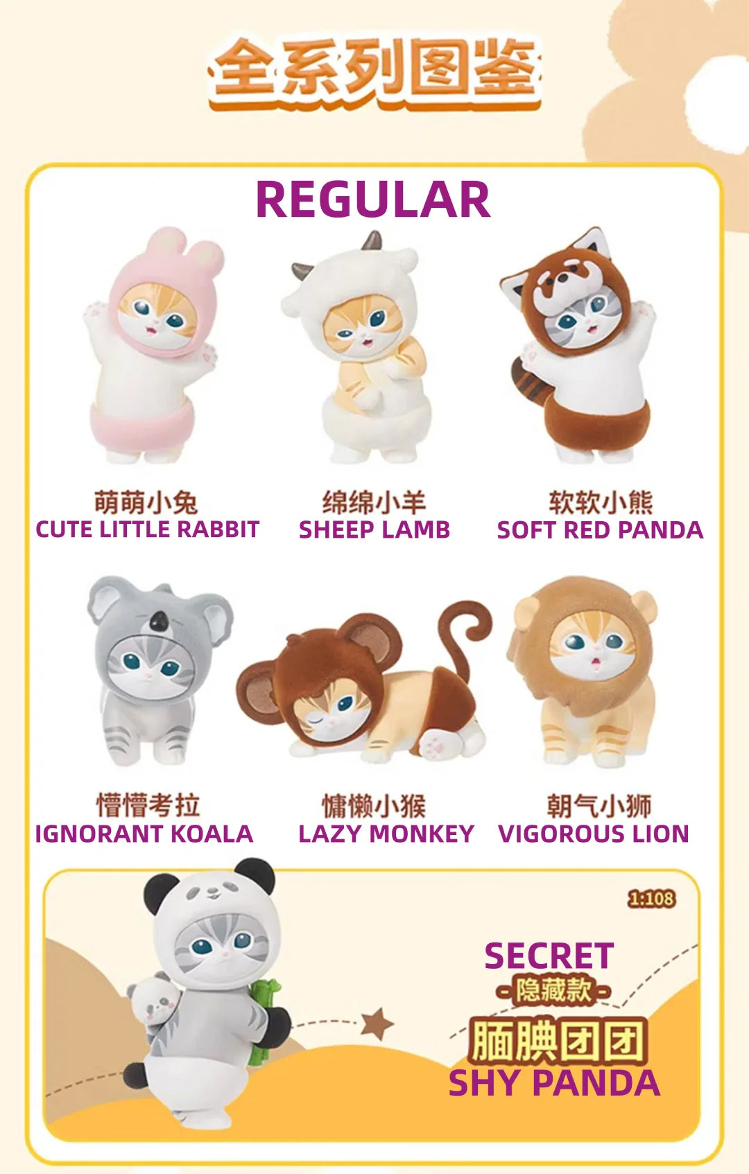 Mofusand Fluffy Party Series Figures, Blind Box - Image 3