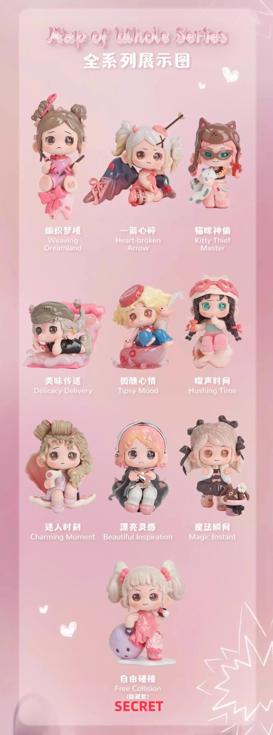 OONA-All Pink Day Series Figures, Blind Box - Image 3