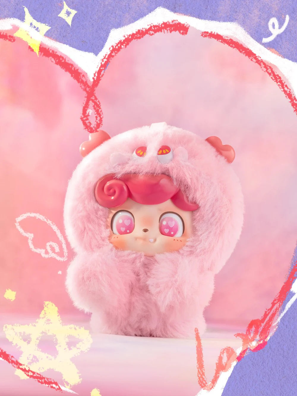 Q Kid Emotional Hairy Monsters Series Pendant Plush Dolls, Blind Box - Image 6