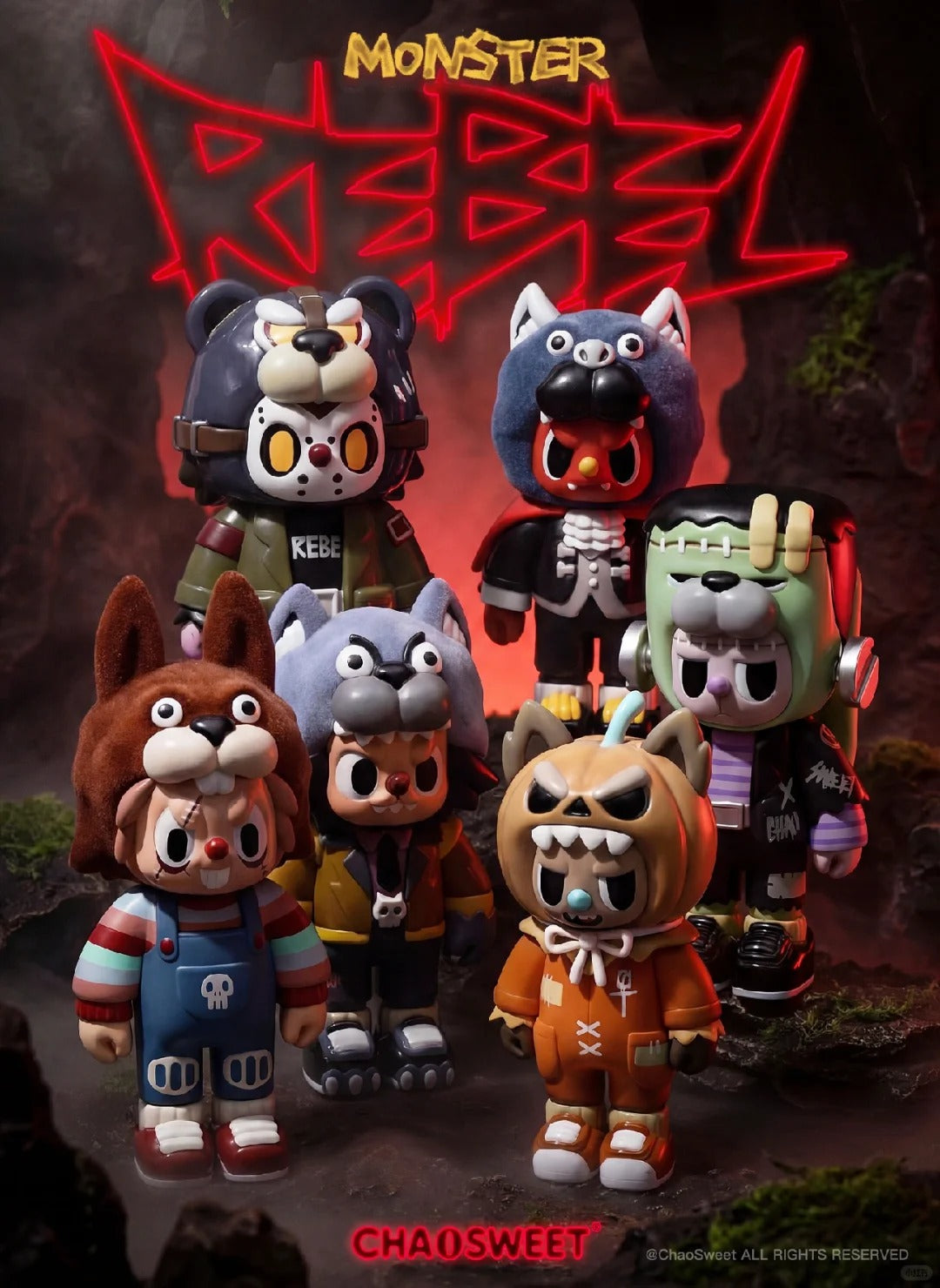 Rebel Bear Monster Series Figure Blind Box - Image 2