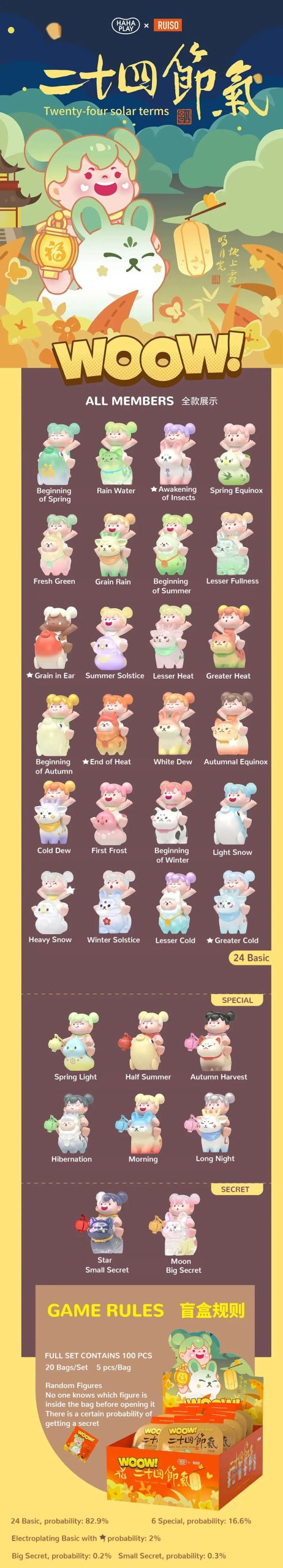 WOOW Beans 24 Solar Terms Series Blind Bag - Image 3