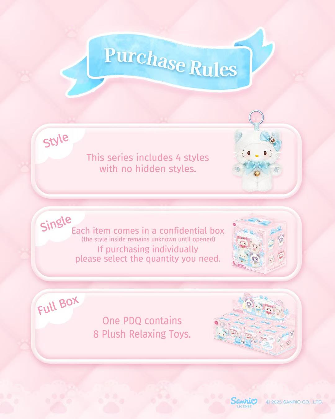 MINISO SANRI0 Characters Shining Meow Group Series Plush Relaxing Toy Blind Box - Image 6