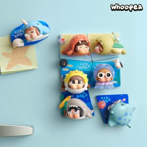 POP MART CRYBABY Cry Me an Ocean Series Fridge Magnet Blind Box