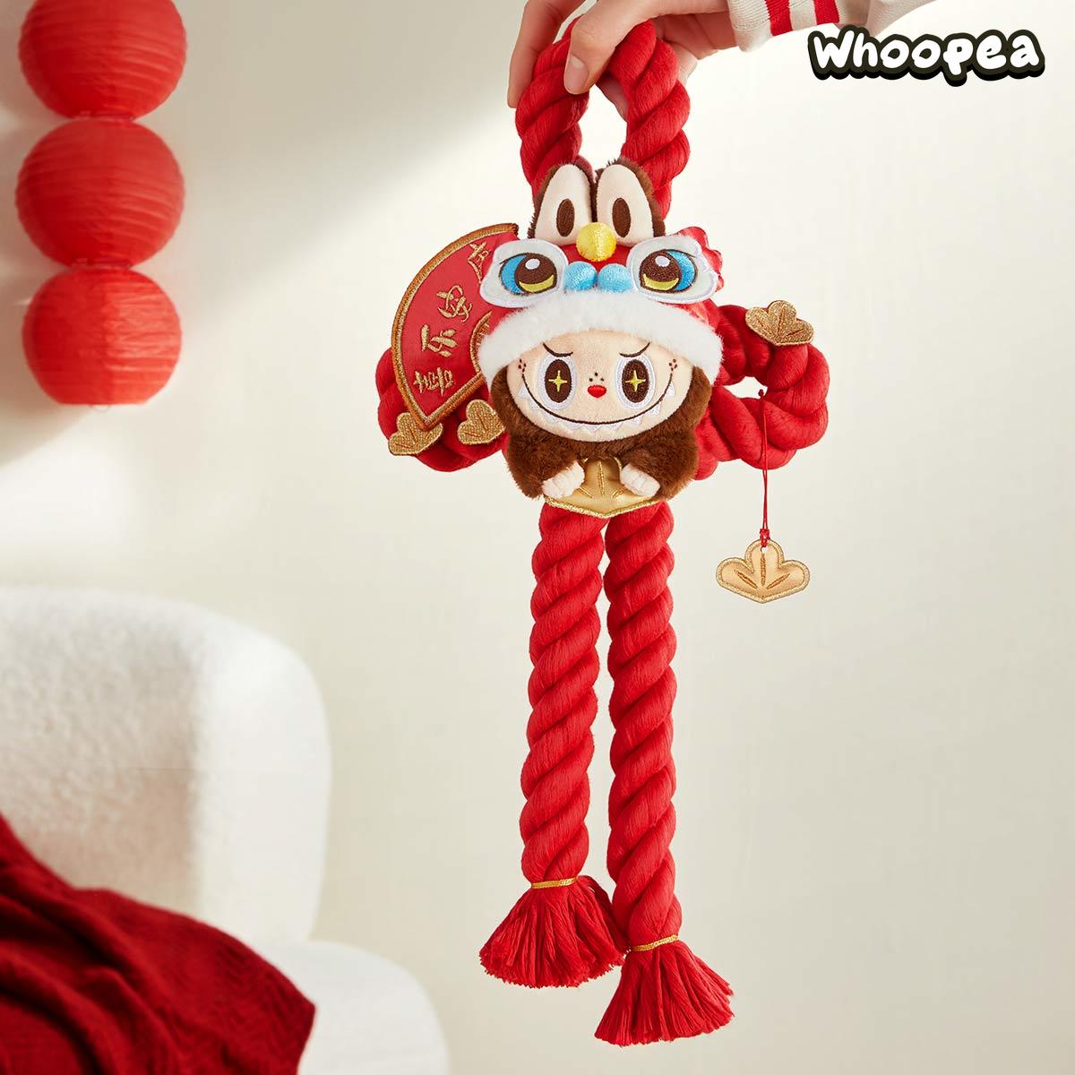 Wealthy Snake's New Year Celebration Series-LABUBU Plush Door Decoration - Image 2
