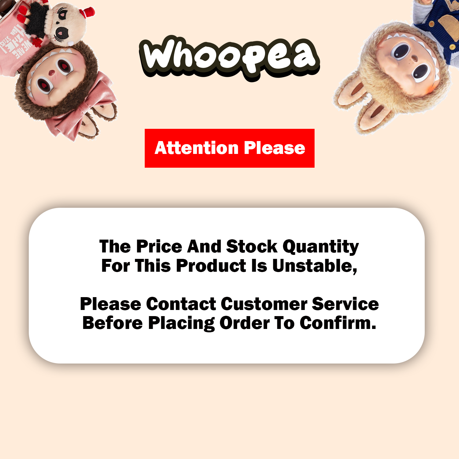 Baby Three 400% Shanghai PTS Limited Plush Dolls - Image 2