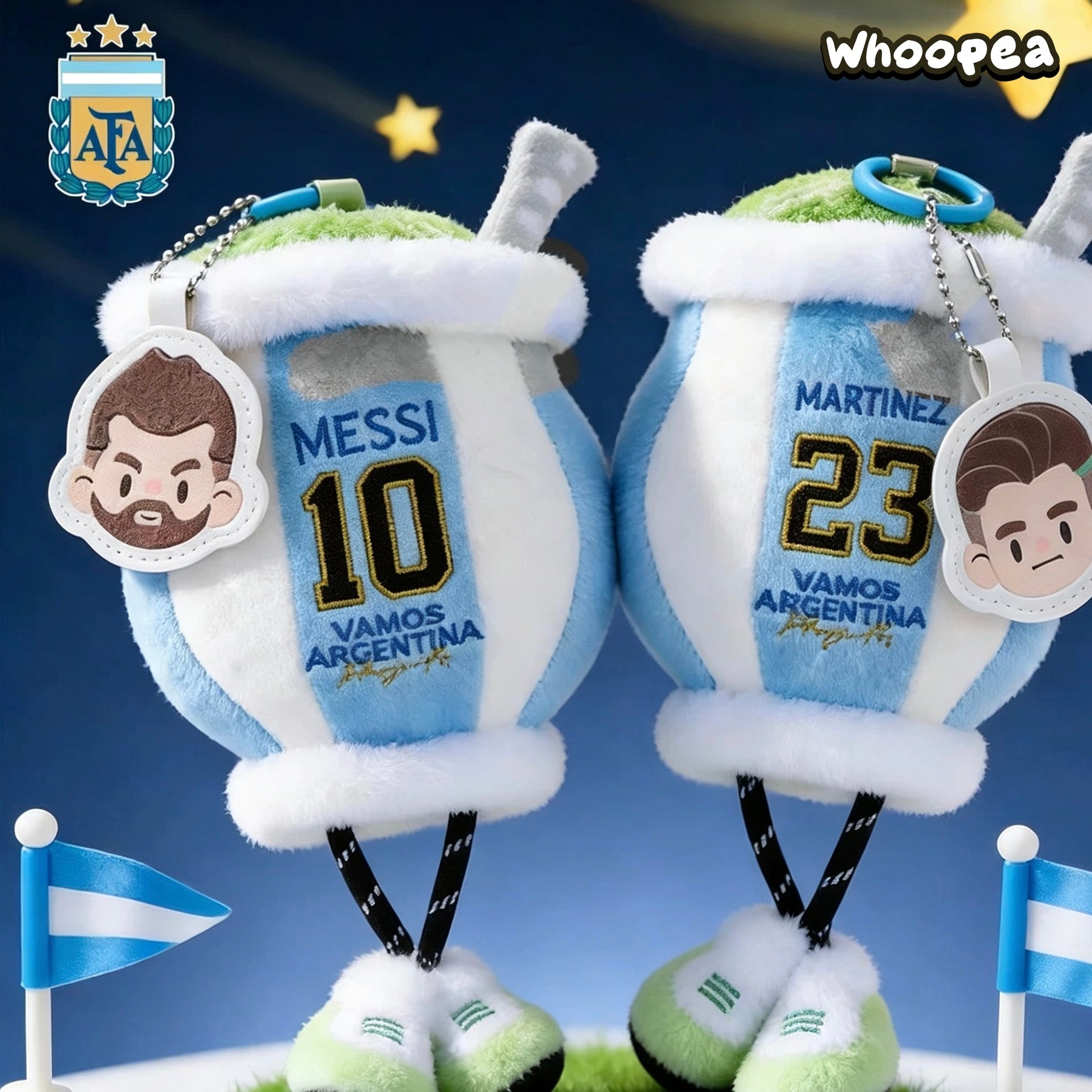 World Cup Argentina National Team VAMOS ARGENTINA Series Tea Scented Plush Pendant