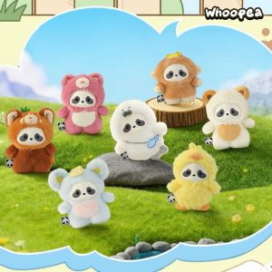 Panda Roll The Zoo In Hands Series Plush Pendant Blind Box