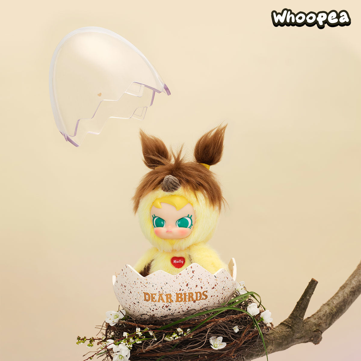 POP MART Dear Birds Series - Egg-shaped Plush Display Case