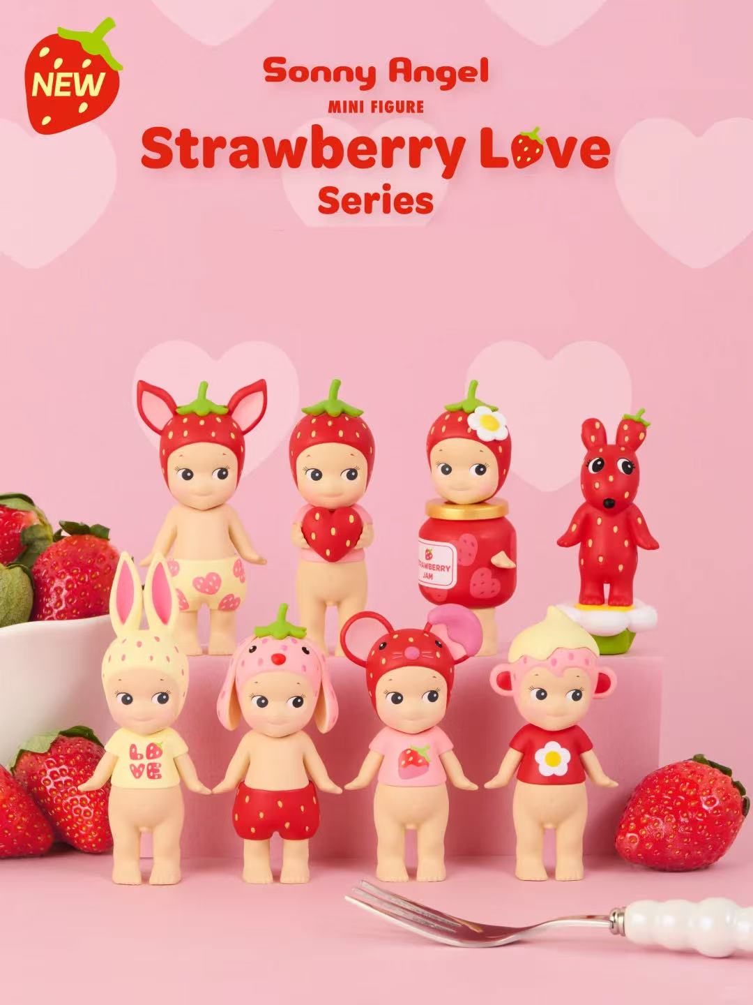 Sonny Angel Mini Figure Strawberry Love Series Blind Box - Image 2