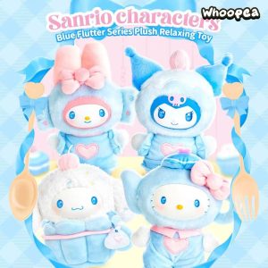 MINISO SANRI0 Characters Blue Flutter Series Plush Relaxing Toy Blind Box
