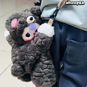 Baby Three Bear Hug Series Plush Crossbody Bag
