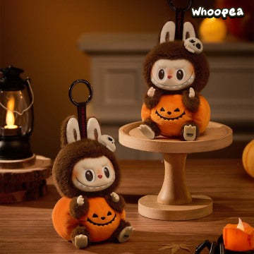 LABUBU Happy Halloween Party Series-Sitting Pumpkin Vinyl Plush Pendant - Image 2