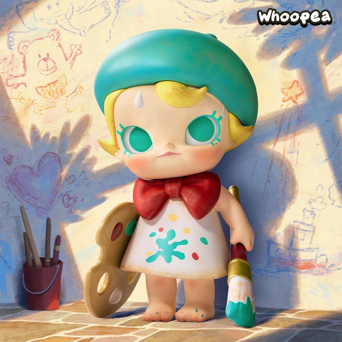 Baby Molly Future Painter Figurine - Image 3