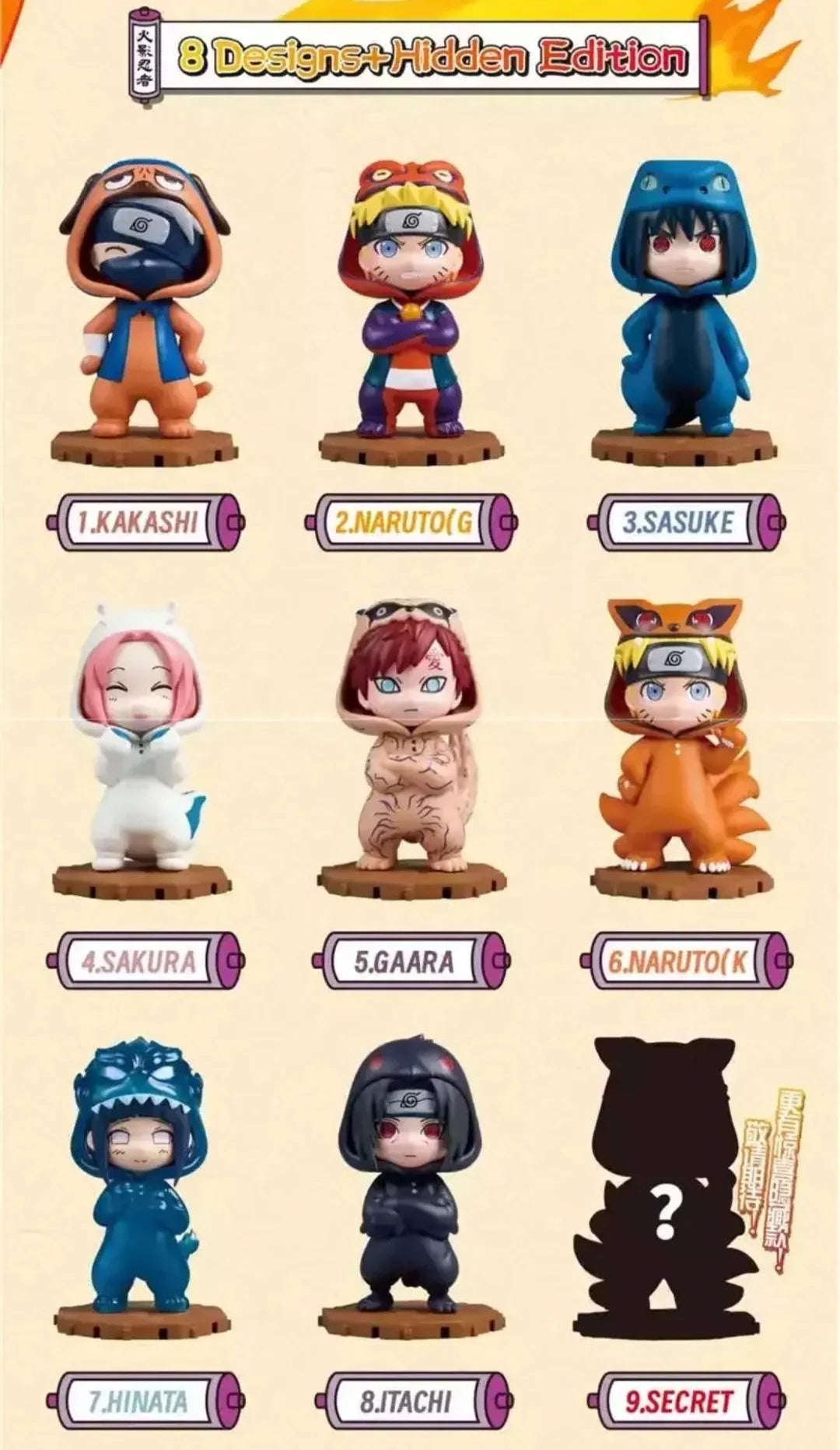 Naruto Pajamars Series Figures Blind Box - Image 3