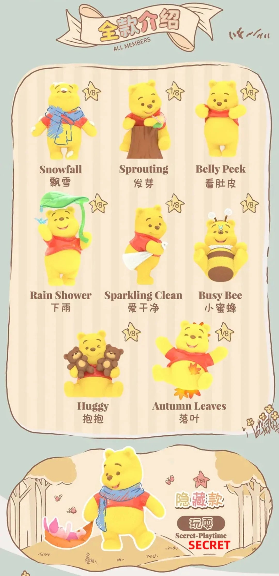 Winnie The Pooh Happy Time Series Figures Blind Box - Image 3