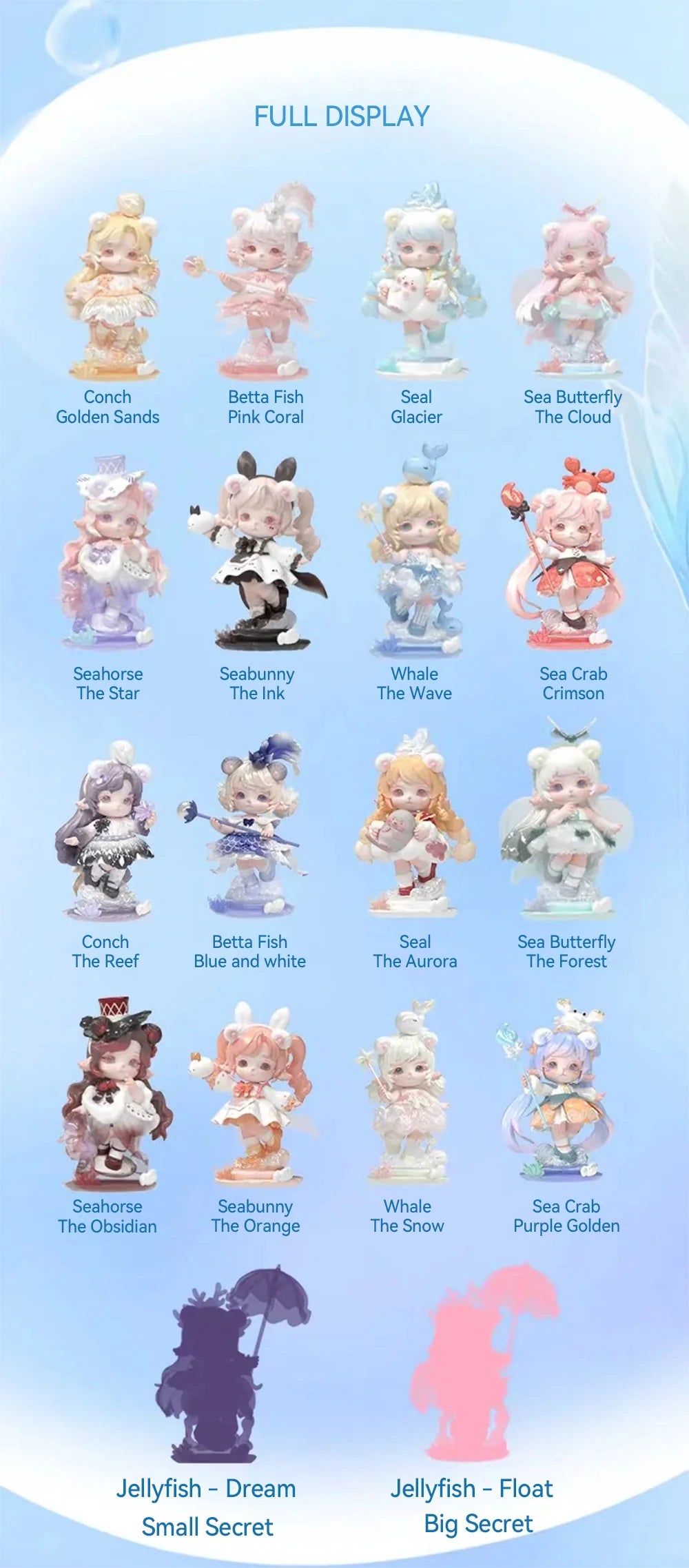 MiMia Mystery Ocean Series PVC Figures, Blind Box - Image 2