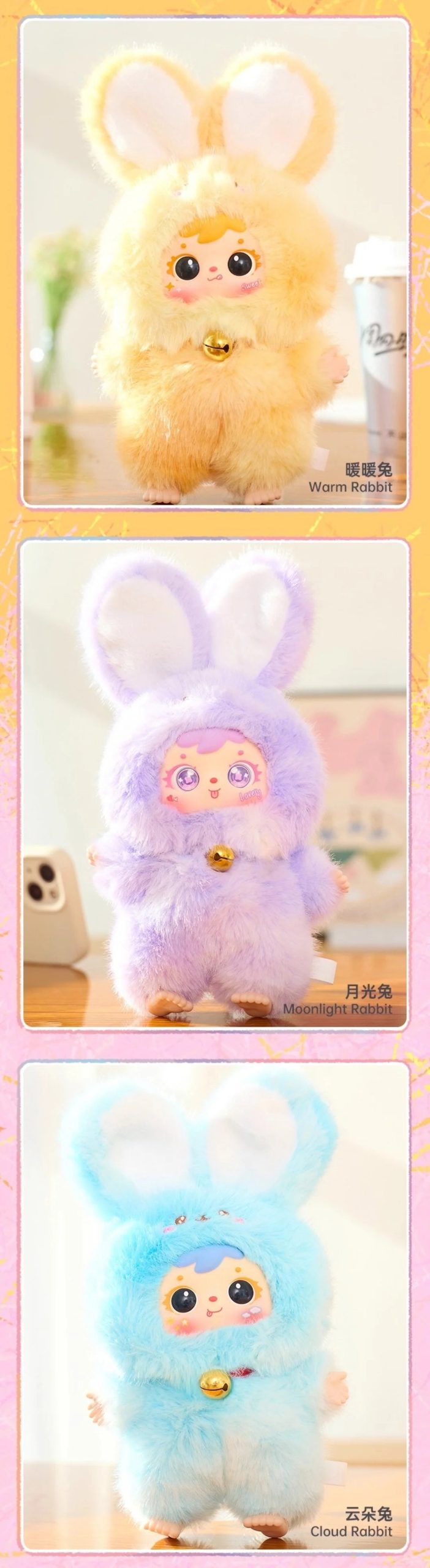 Samuel Magic Colorful Rabbit Series Plush Dolls, Blind Box - Image 5
