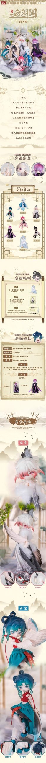 Penny's Box Luluya Cloudwing Pavilion Series Action Figure BJD Blind Box - Image 2