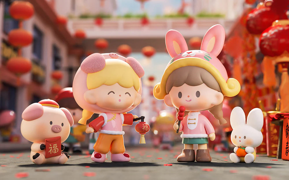 zZoton New Year In Apple Village Series Figures, Blind Box - Image 5