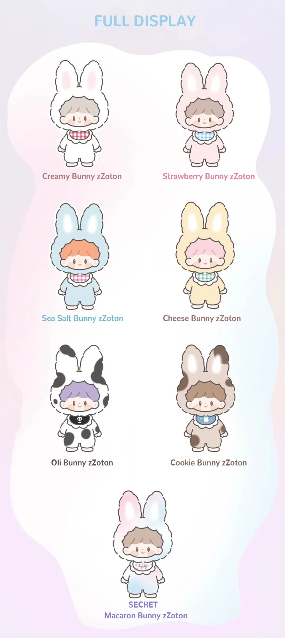 SALEzZoton Delicious Bunny Series Plush Blind Box - Image 3